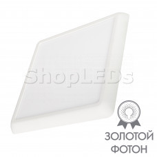 Светильник CL-FIOKK-S180x180-12W Day4000-MIX (WH, 120 deg, 230V) (ARL, IP44 Пластик, 3 года)