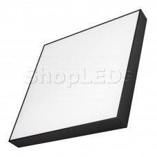 Светильник SP-QUADRO-S600x600-60W Warm3000 (BK, 120 deg, 230V) (Arlight, IP40 Металл, 3 года)