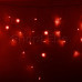 Гирлянда Айсикл (бахрома) светодиодный, 4,8 х 0,6 м, прозрачный провод, 220В, диоды красные, NEON-NIGHT, SL255-142